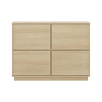 SIDEBOARD Japandi  in 111/82,5/41,5 cm  - Eichefarben, Design, Holzwerkstoff (111/82,5/41,5cm) - MID.YOU