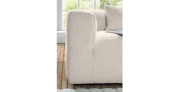 ECKSOFA Hellbraun Flachgewebe  - Hellbraun/Schwarz, KONVENTIONELL, Kunststoff/Textil (280/170cm) - Carryhome