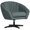 SESSEL in Bouclé Blaugrau  - Blaugrau/Schwarz, Design, Textil/Metall (80/78/80cm) - Stylife