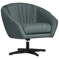 SESSEL in Bouclé Blaugrau  - Blaugrau/Schwarz, Design, Textil/Metall (80/78/80cm) - Stylife