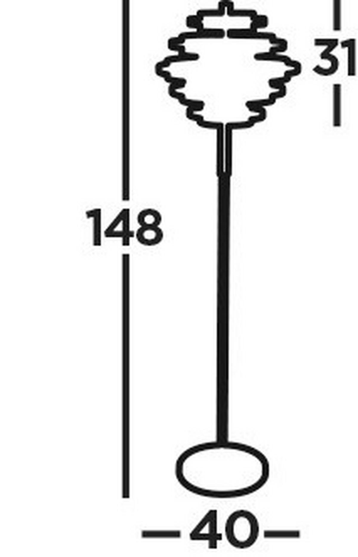 LED SVJETILJKA PODNA Hive  - boje mjeda/zlatne boje, Design, metal (40/148cm)
