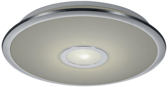 LED-DECKENLEUCHTE 42/7,5 cm   - Chromfarben/Weiß, Basics, Kunststoff/Metall (42/7,5cm) - Novel