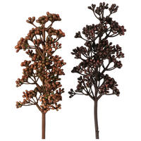 DEKOZWEIG - Hellbraun/Braun, LIFESTYLE, Kunststoff (7/54/8cm)