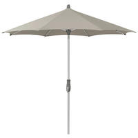 SONNENSCHIRM 330 cm Graubraun  - Graubraun/Alufarben, KONVENTIONELL, Textil/Metall (330/330cm) - Glatz