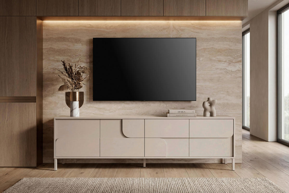 SIDEBOARD  155/85/40 cm  - Kaschmir, Design, Holzwerkstoff/Metall (155/85/40cm) - MID.YOU