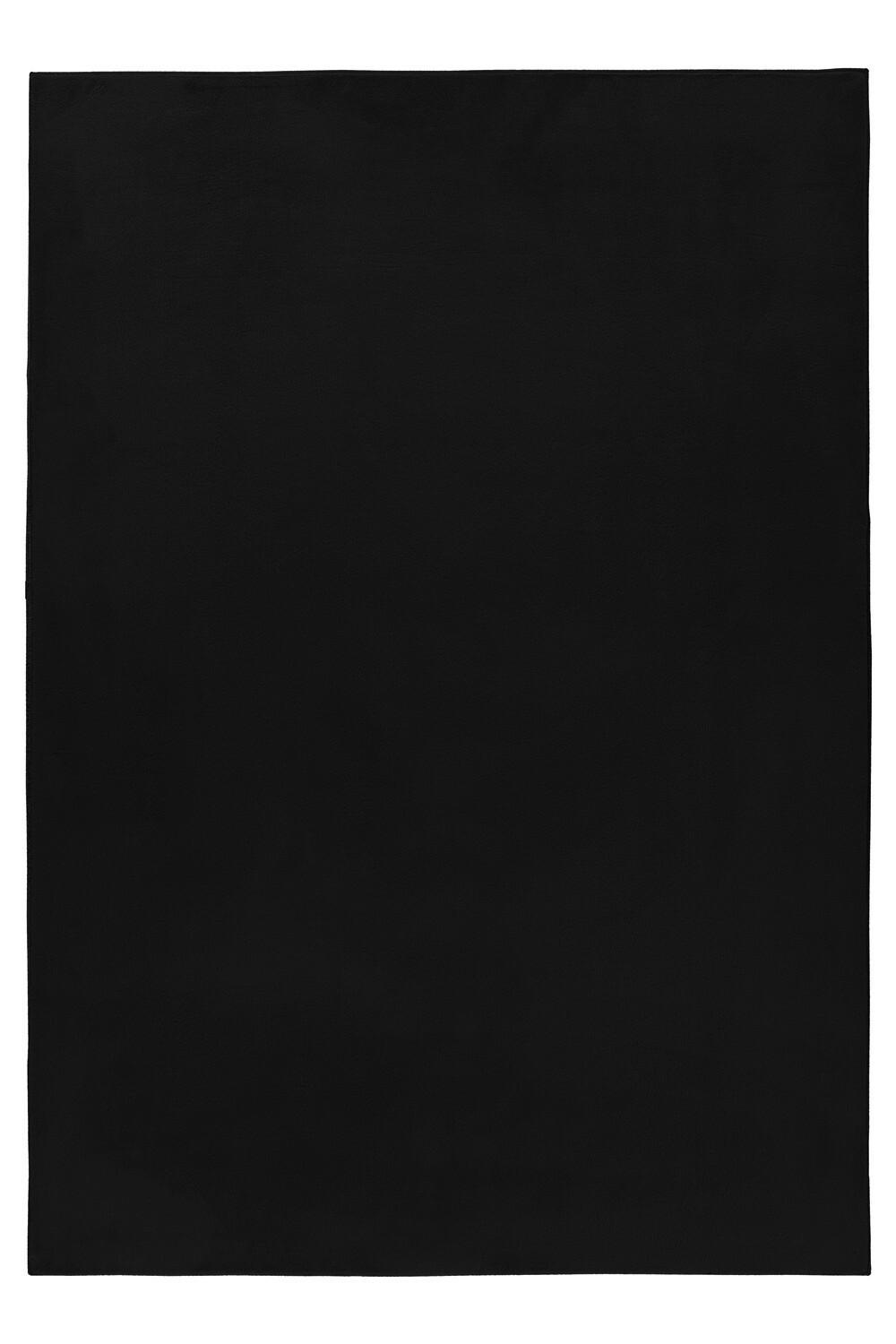 HOCHFLORTEPPICH 60/110 cm Pouffy Schwarz  - Schwarz, Basics, Textil (60/110cm) - Novel