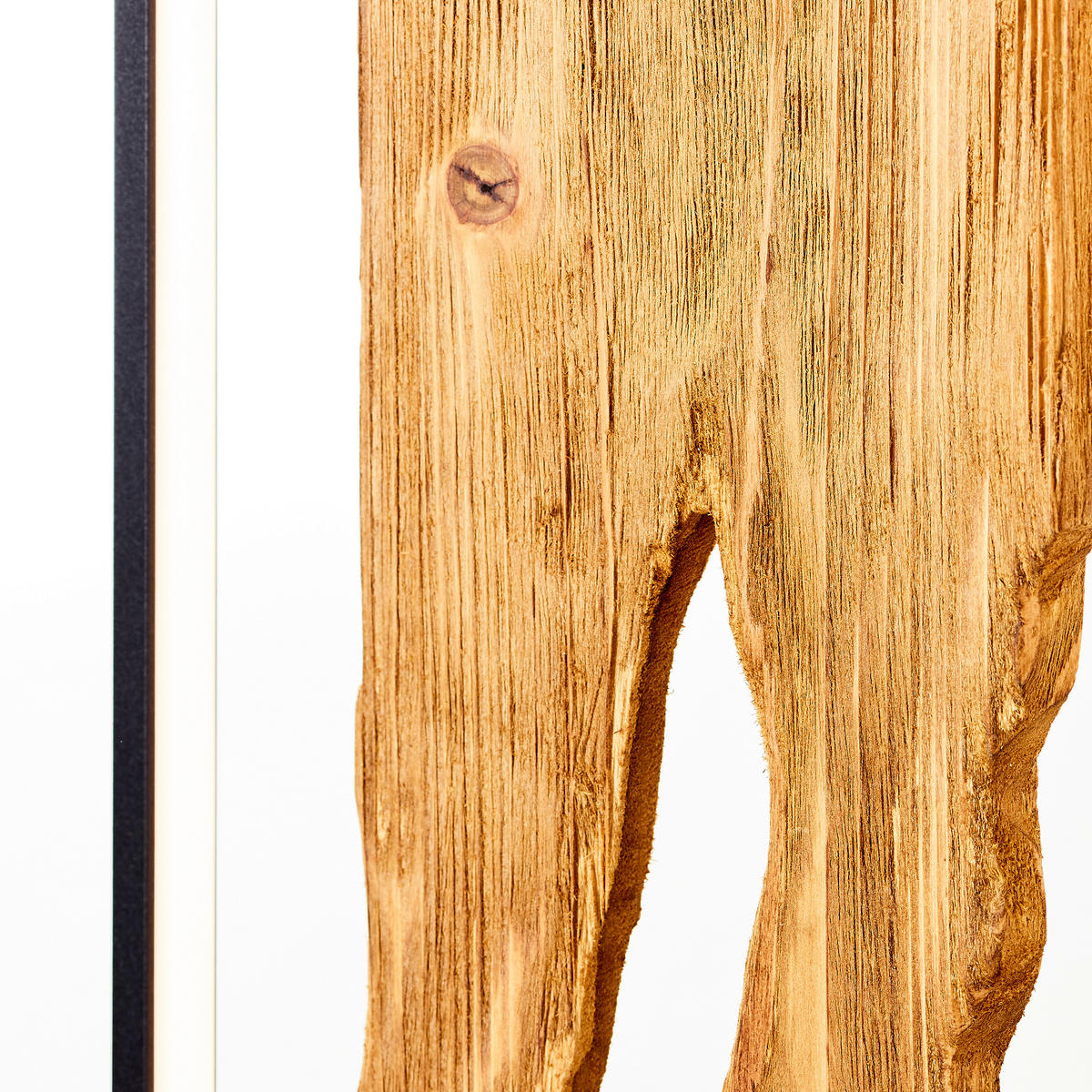 LED-STEHLEUCHTE - Schwarz/Braun, Design, Holz/Metall (33/18/120cm) - Brilliant