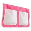 BETTTASCHE - Rosa/Weiß, KONVENTIONELL, Textil (56/32/2cm) - MID.YOU