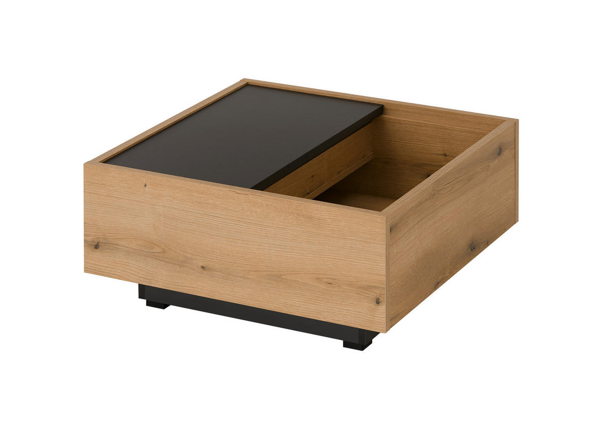 COUCHTISCH in Holzwerkstoff 76/35/75 cm  - Eichefarben/Graphitfarben, Design, Holzwerkstoff (76/35/75cm) - MID.YOU