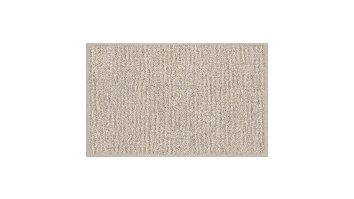 BADEMATTE Beige 50/80 cm  - Beige, Basics, Kunststoff/Textil (50/80cm) - Grund