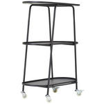 REGAL Schwarz  - Schwarz, Trend, Kunststoff/Metall (70/91,5/34cm) - Xora