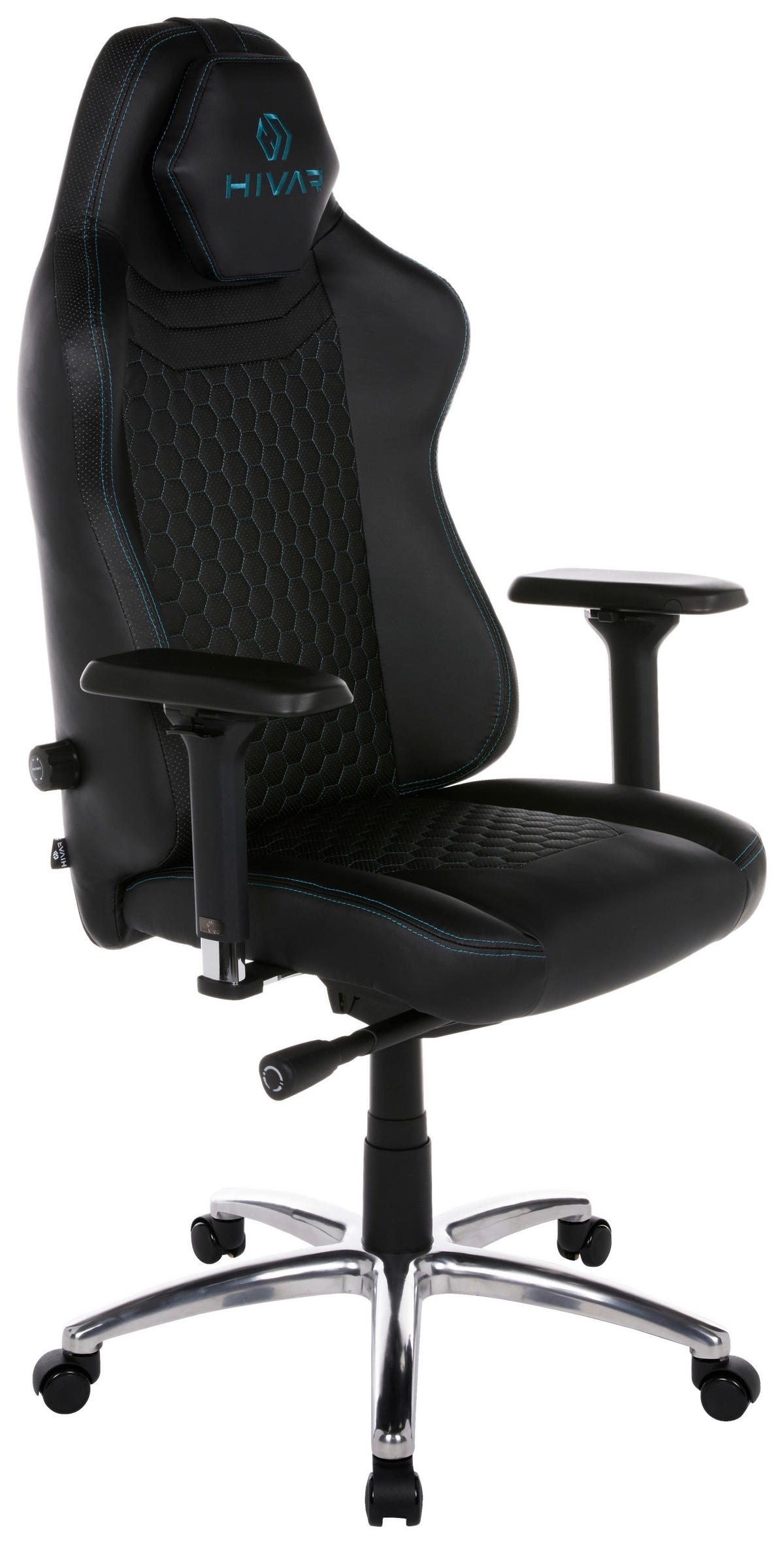 ORBICAL Onyx Silver Schwarz, Türkis, Silberfarben Metall, Textil   - Türkis/Silberfarben, LIFESTYLE, Textil/Metall (79/142/77cm) - HIVAR