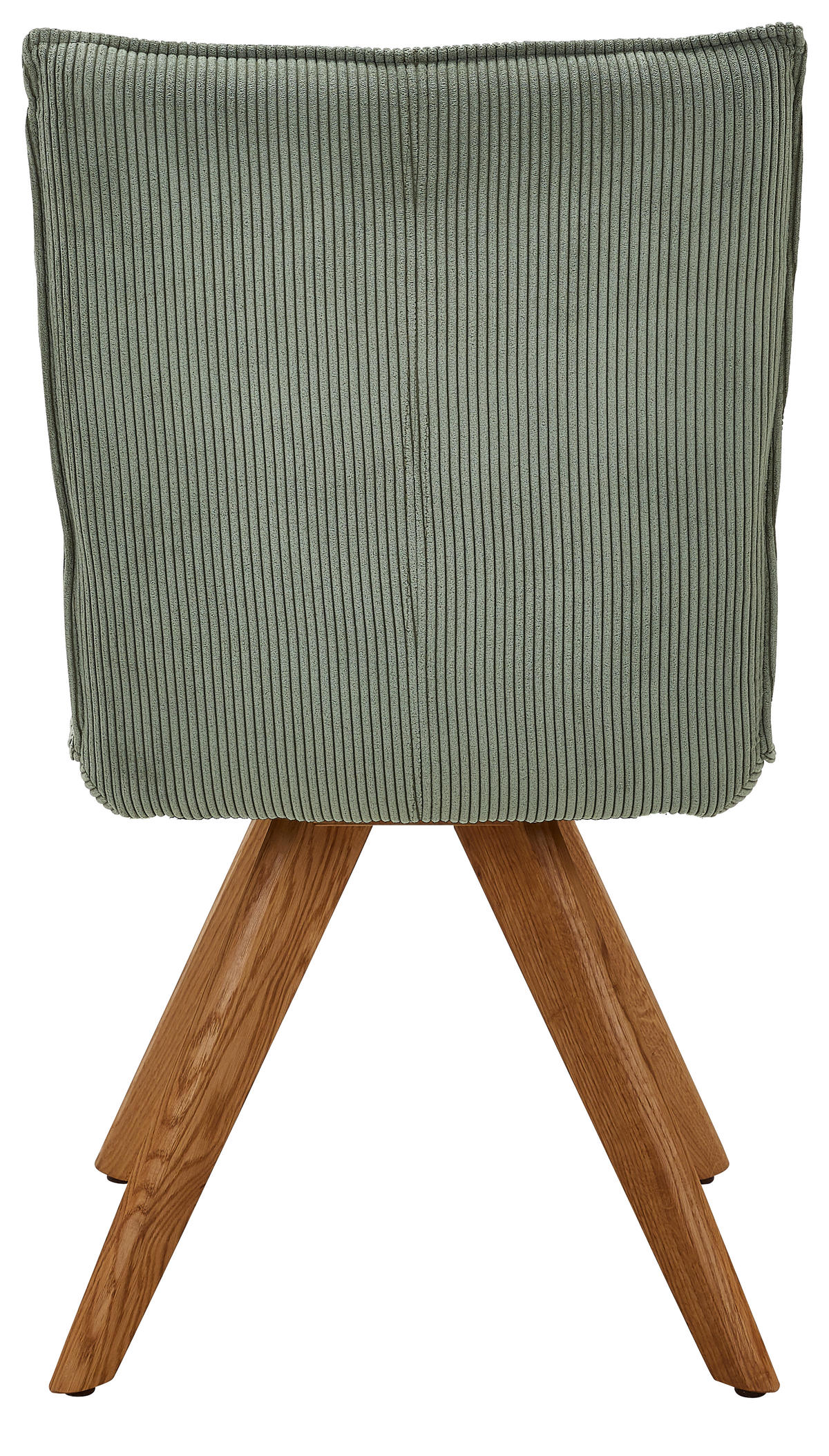 STUHL  in Feincord  - Waldgrün/Wildeiche, Design, Holz/Textil (47/87/62cm) - Johann Jakob