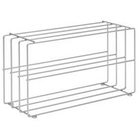 SCHUHREGAL Silberfarben, Chromfarben  - Chromfarben/Silberfarben, Basics, Metall (73/40/28,5cm) - Livetastic