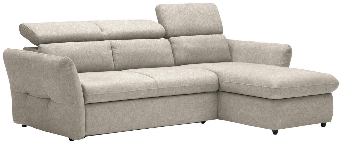 SEDEŽNA GARNITURA, mikrovlakna peščene barve, bež  - črna/bež, Design, umetna masa/tekstil (240/172cm) - Stylife