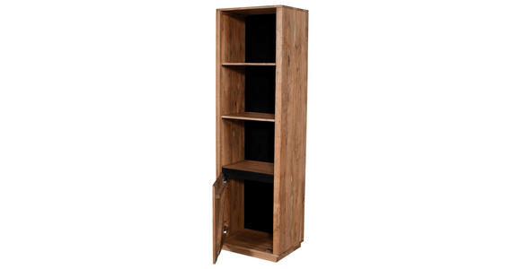 REGAL Akazie massiv Akaziefarben - Naturfarben/Akaziefarben, Natur, Holz/Holzwerkstoff (55/190/40cm) - Carryhome