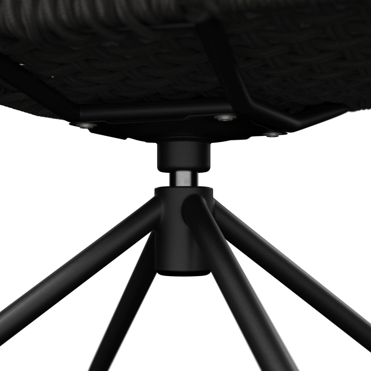 GARTENSESSEL Metall, Textil Anthrazit, Grau, Dunkelgrau  - Dunkelgrau/Anthrazit, Modern, Textil/Metall (58/82/62cm) - Dieter Knoll