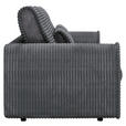 SCHLAFSOFA in Cord, Feincord Dunkelgrau  - Dunkelgrau/Schwarz, KONVENTIONELL, Kunststoff/Textil (240/83/116cm) - Carryhome