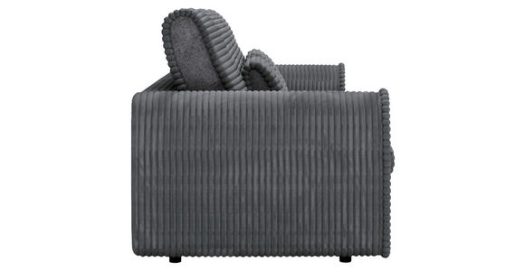 SCHLAFSOFA in Cord, Feincord Dunkelgrau  - Dunkelgrau/Schwarz, KONVENTIONELL, Kunststoff/Textil (240/83/116cm) - Carryhome