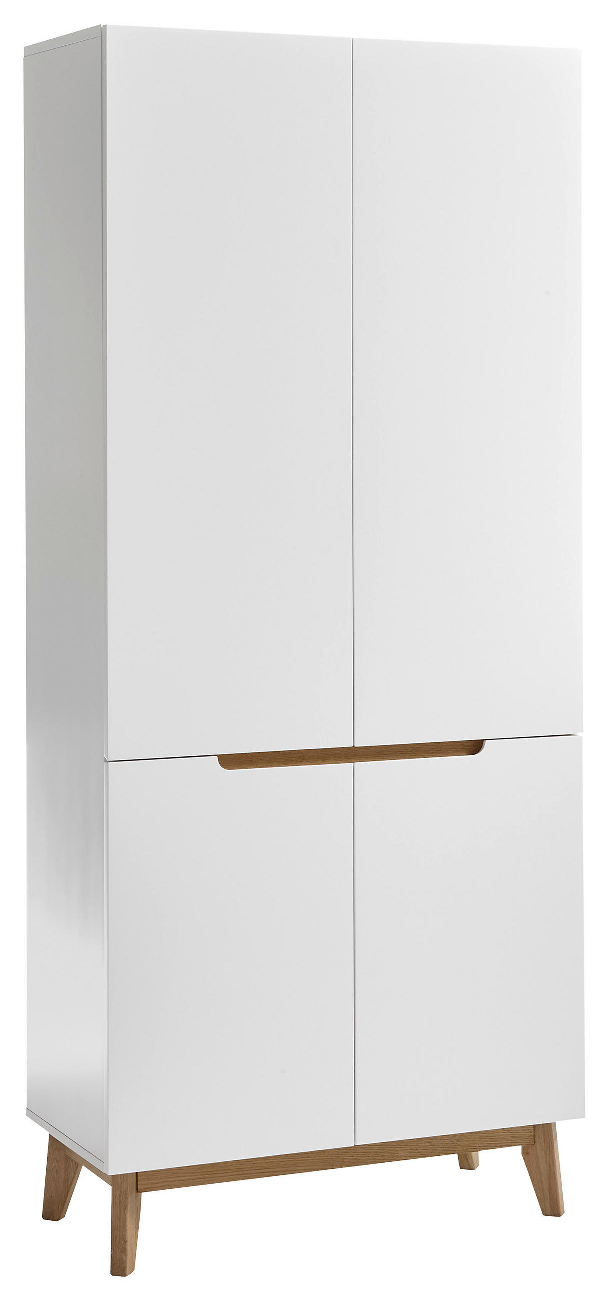 GARDEROBENSCHRANK 85/196/40 cm  - Eichefarben/Weiß, Design, Holz/Holzwerkstoff (85/196/40cm)