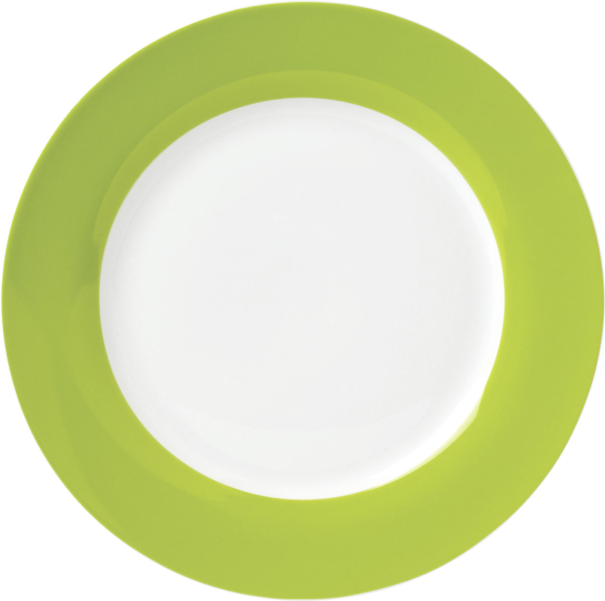 SPEISETELLERSET VARIO 6-teilig - Weiß/Grün, Basics, Keramik (26,5cm)