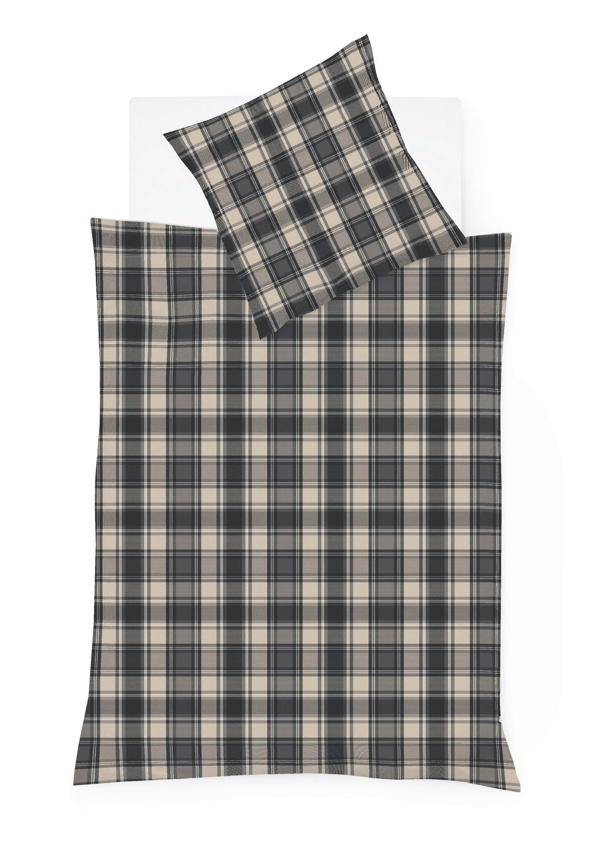 BETTWÄSCHE Lech Flanell 240/220 cm  - Anthrazit, Design, Textil (240/220cm) - Fleuresse