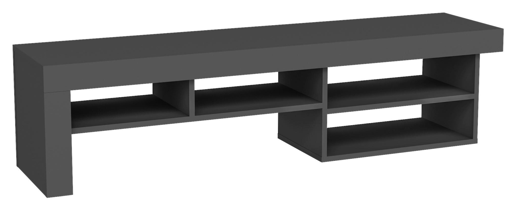 TV-BÄNK 160/40/38 cm  - antracit, Design, trämaterial (160/40/38cm) - MID.YOU