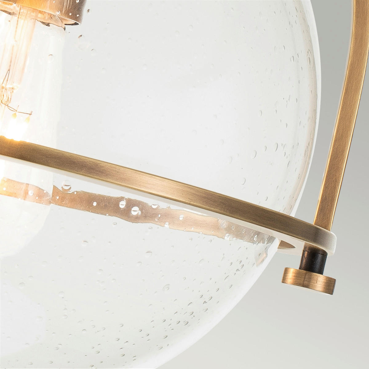 DECKENLEUCHTE  28.2/31.8 cm    - Messingfarben, Design, Glas/Metall (28.2/31.8cm) - Elstead Lighting