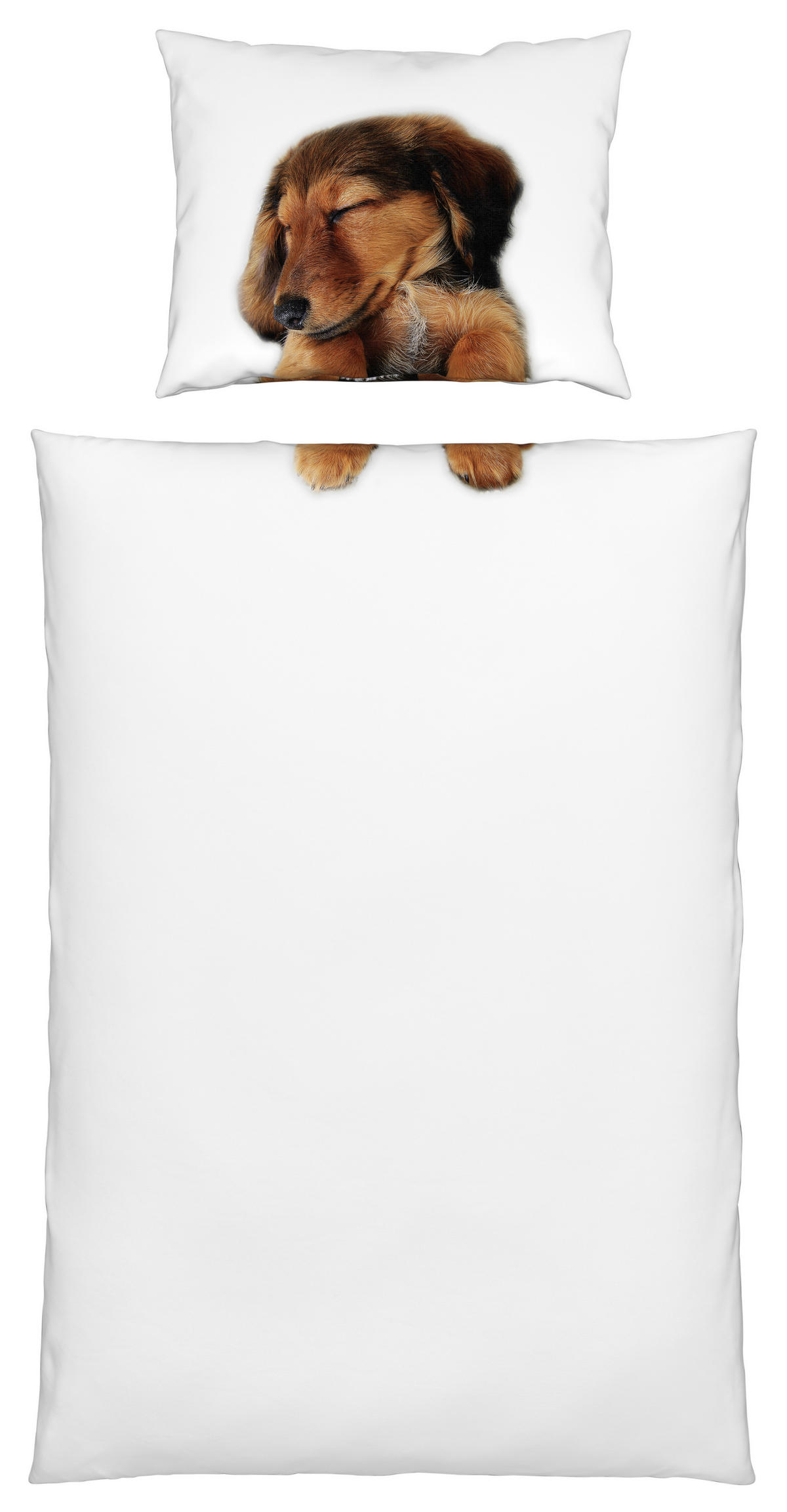 DEČJA POSTELJINA Dream Buddy 140/200 cm saten braon  - braon, Trendi, tekstil (140/200cm) - Ben'n'jen