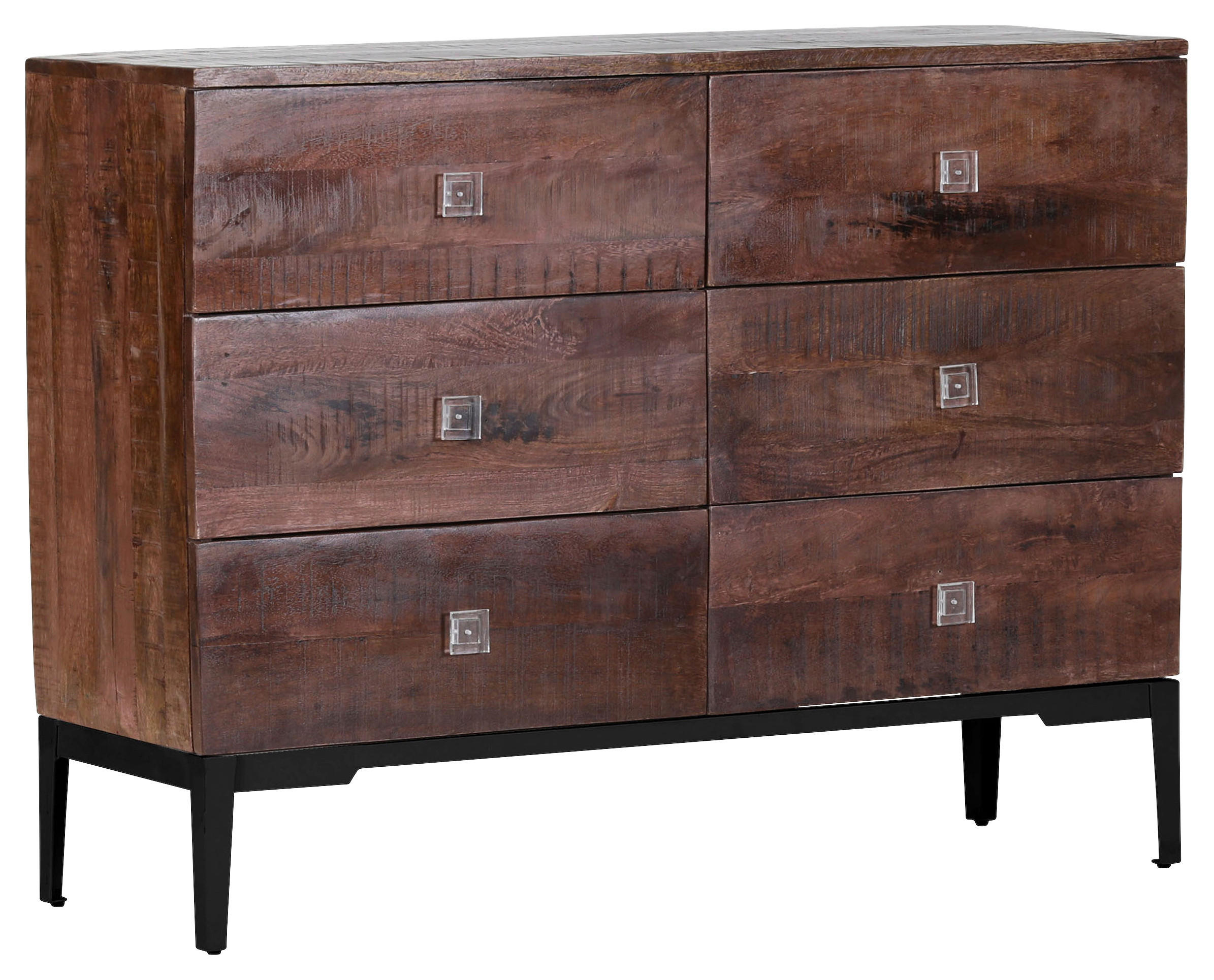 SIDEBOARD 120/90/42 cm  - Transparent/Dunkelbraun, Design, Holz/Kunststoff (120/90/42cm)