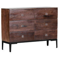 SIDEBOARD 120/90/42 cm Schwarz, Dunkelbraun  - Transparent/Dunkelbraun, Design, Holz/Kunststoff (120/90/42cm)