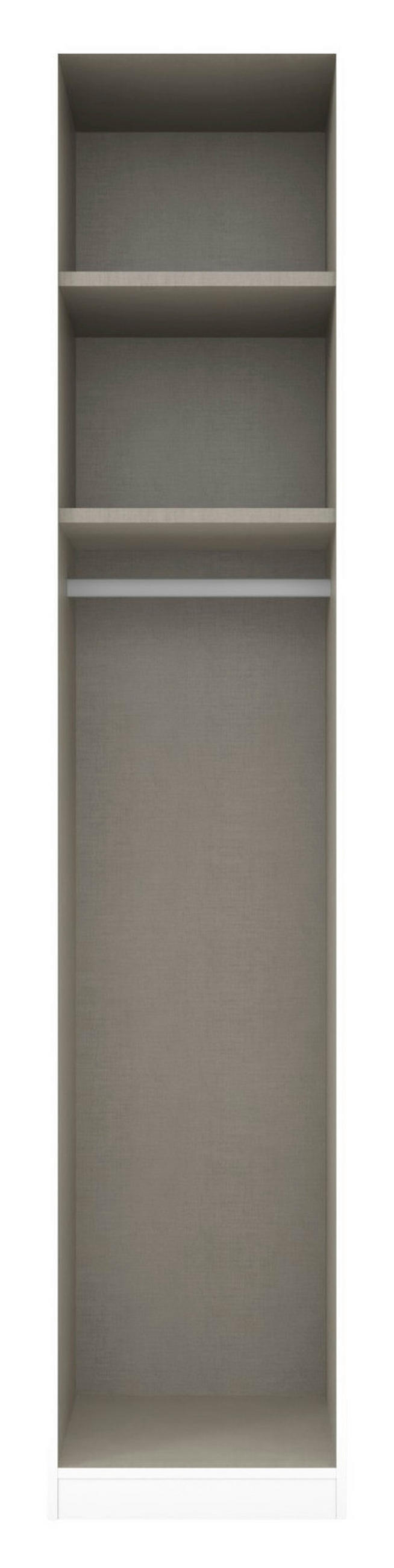 DREHTÜRENSCHRANK 47/229/54 cm,  in Sonoma Eiche, 1-türig  - Grau/Sonoma Eiche, MODERN, Holzwerkstoff (47/229/54cm) - Rauch Möbel