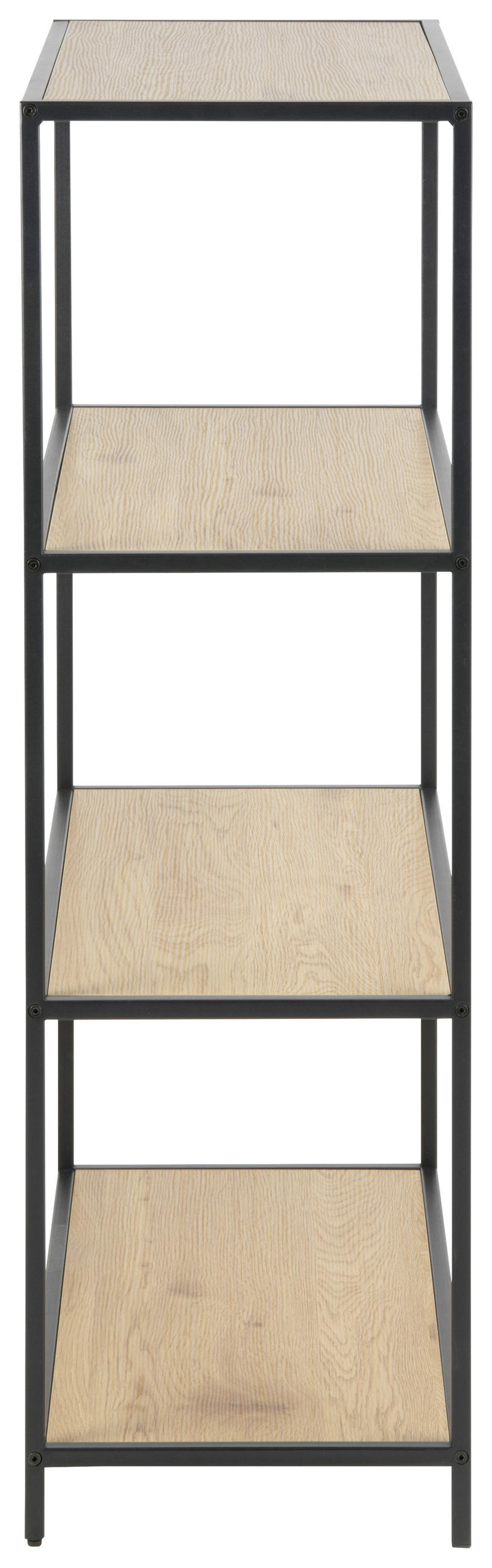 REGAL Eichefarben  - Eichefarben/Schwarz, Trend, Holzwerkstoff/Metall (77/114/35cm) - MID.YOU