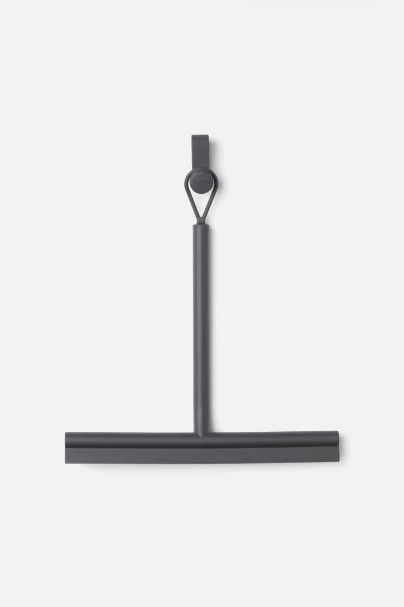 ČISTILEC ZA PRHO - temno siva, Basics, umetna masa (30,9/24cm) - Brabantia