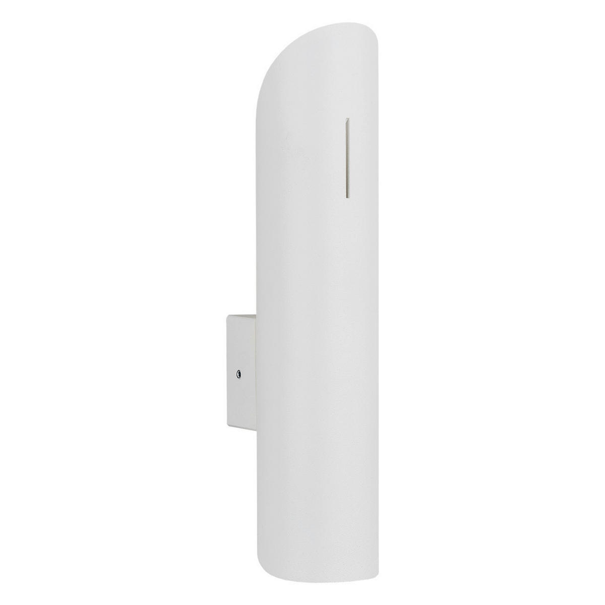 WANDLEUCHTE 24,5/8/5,5 cm   - Weiß, Design, Metall (24,5/8/5,5cm)