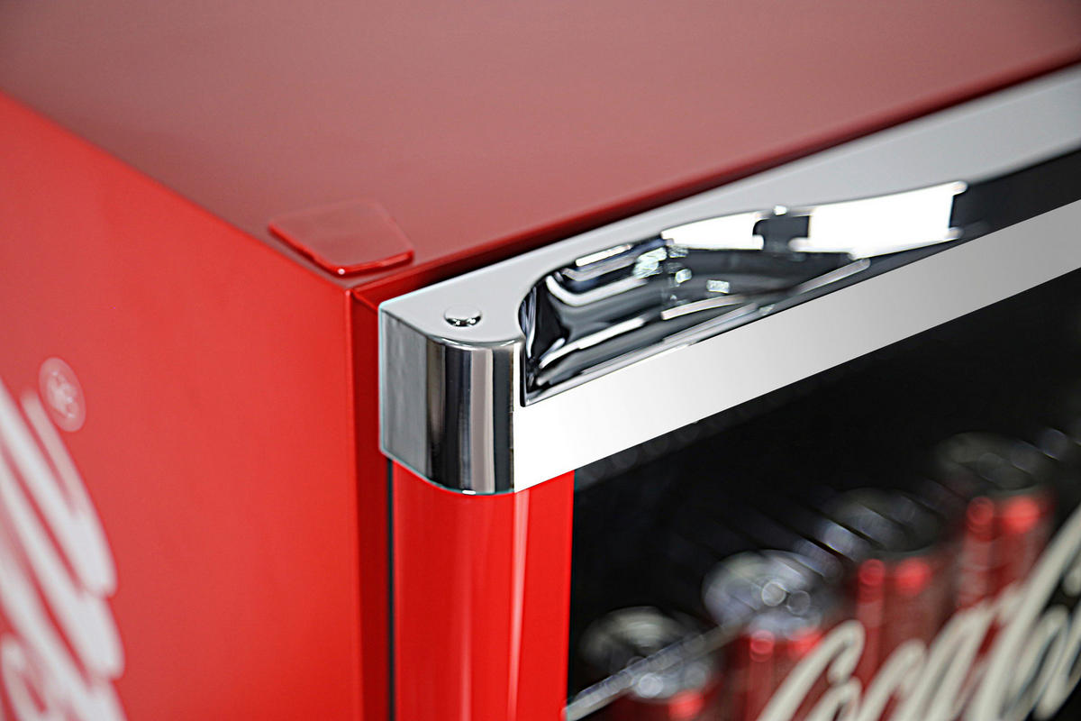 KÜHLSCHRANK 54/84,5/54,8 cm COOL CUBE 115L COCA COLA  - Rot, Basics, Metall (54/84,5/54,8cm) - Atrigo