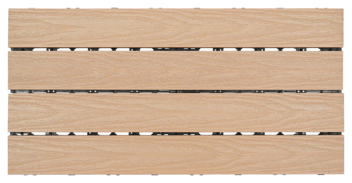 TERRASSENFLIESE 6 Stück  - Ahornfarben, KONVENTIONELL, Holzwerkstoff (30/60/2,1cm) - Ambia Garden