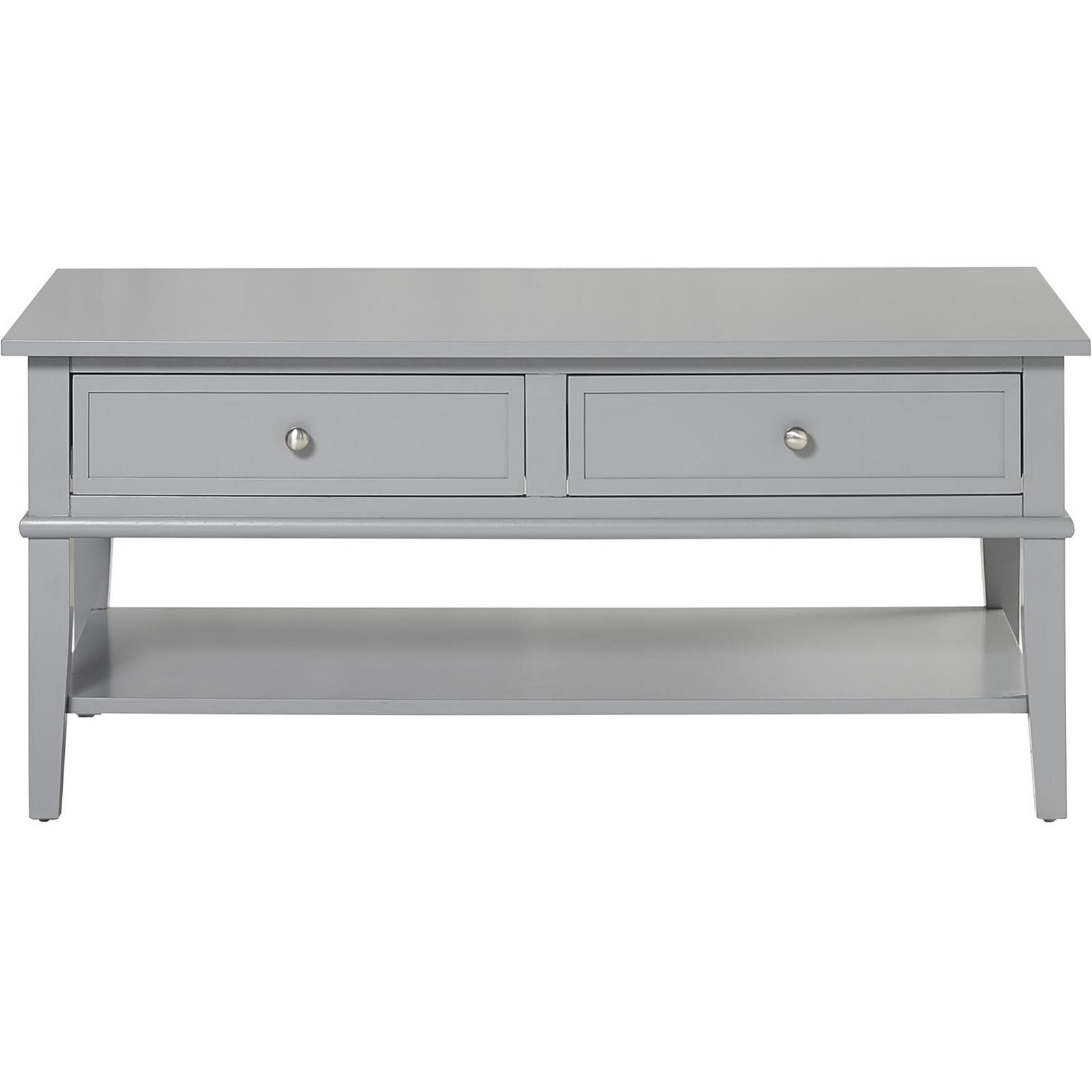 COUCHTISCH 104,4/46,99/52,32 cm rechteckig Grau  - Silberfarben/Grau, Design, Holz/Metall (104,4/46,99/52,32cm) - MID.YOU