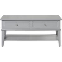COUCHTISCH 104,4/46,99/52,32 cm rechteckig Grau  - Silberfarben/Grau, Design, Holz/Metall (104,4/46,99/52,32cm) - MID.YOU