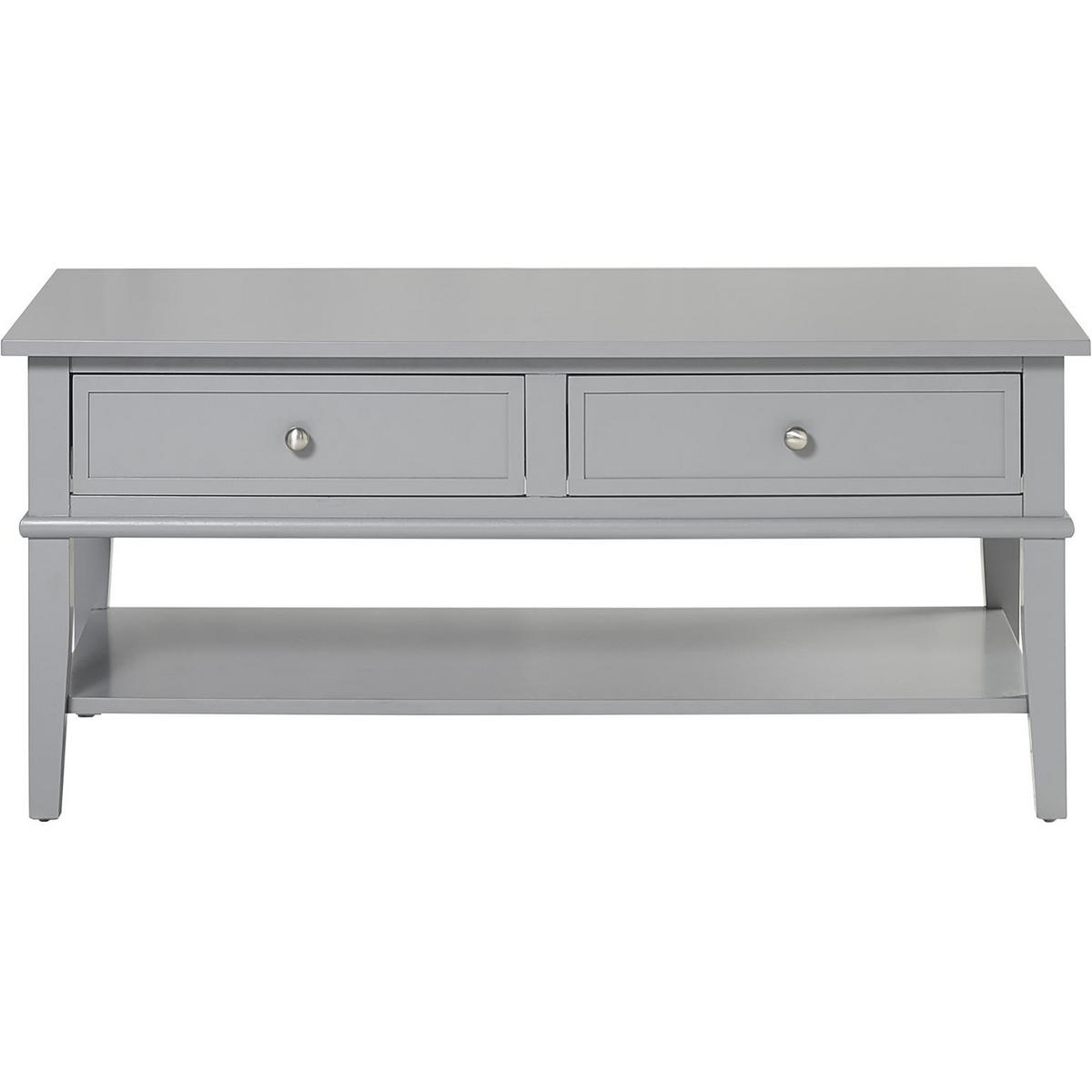 COUCHTISCH 104,4/46,99/52,32 cm rechteckig Grau  - Silberfarben/Grau, Design, Holz/Metall (104,4/46,99/52,32cm) - MID.YOU