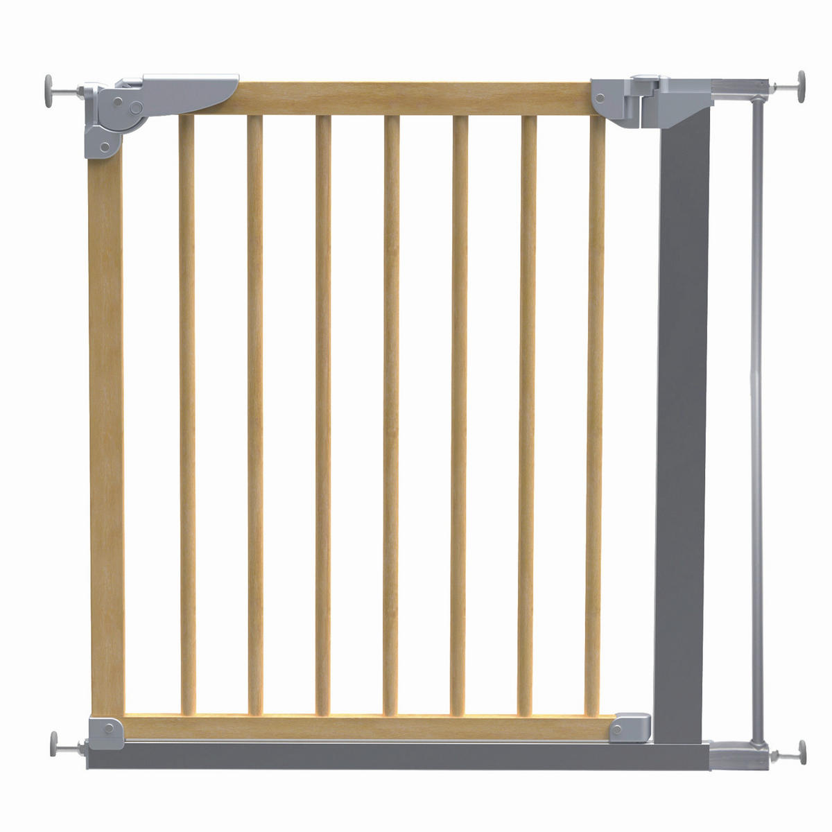 TÜRSCHUTZGITTER 82,60/71 cm  - Silberfarben/Naturfarben, Basics, Holz/Metall (82,60/71cm) - Baby Dan