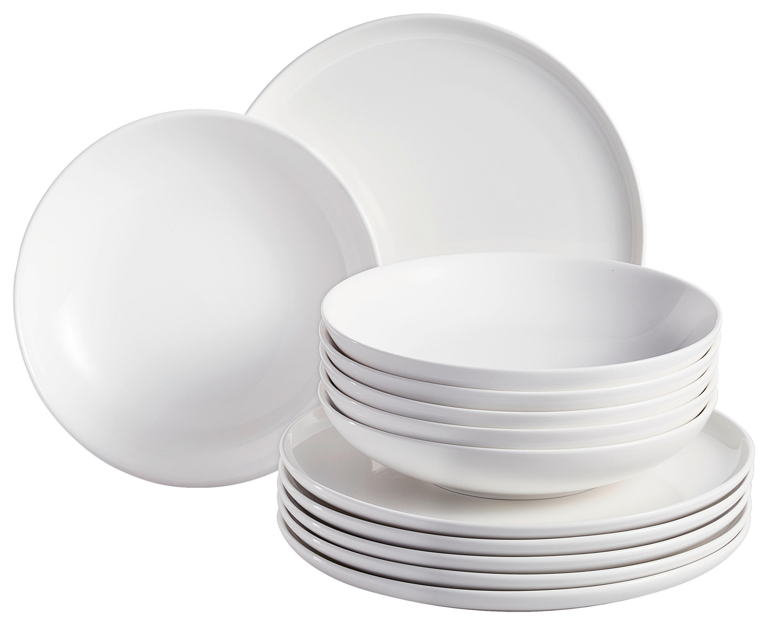 TAFELSERVICE Weiß 12-teilig  - Weiß, Basics, Keramik - Ritzenhoff Breker