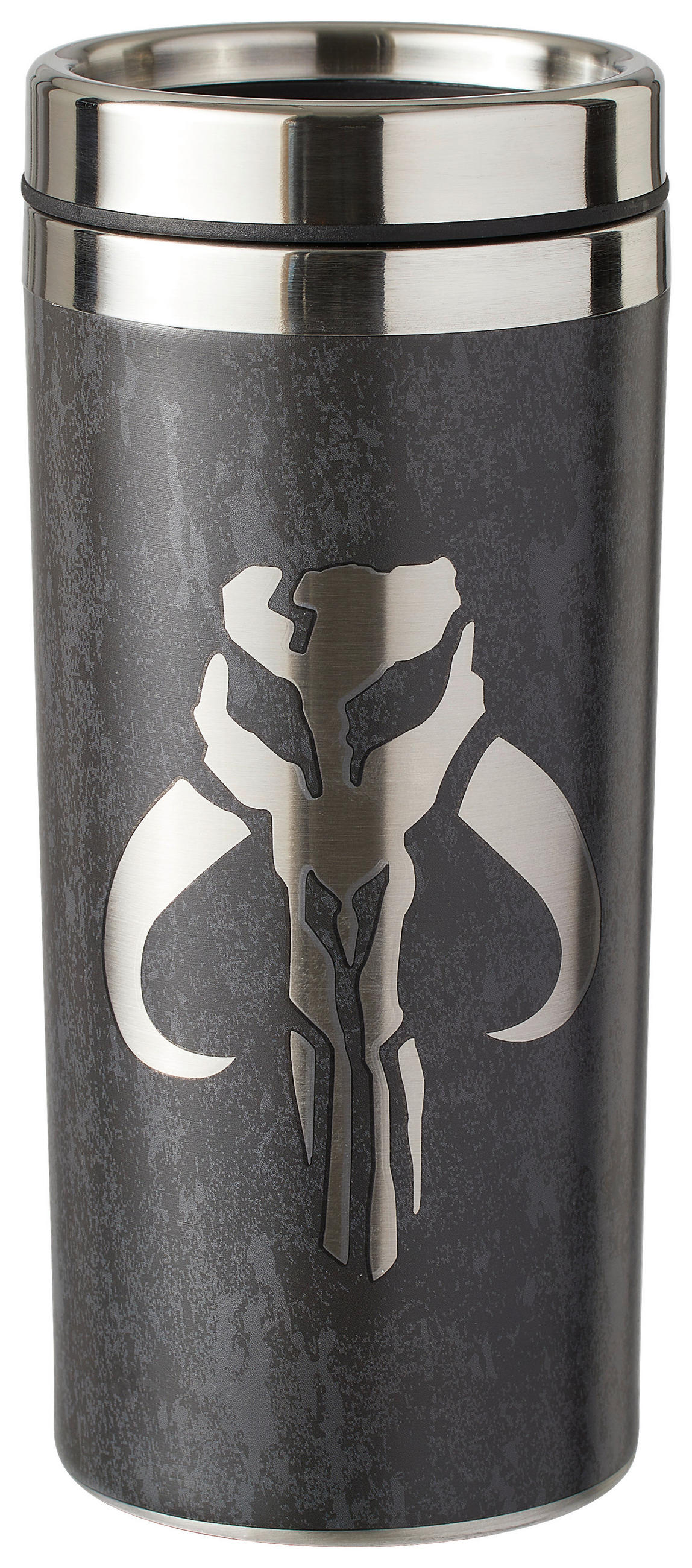 THERMOBECHER Mandalorian  - Schwarz/Weiß, Basics, Metall (18.3/8/18.3cm) - Star Wars