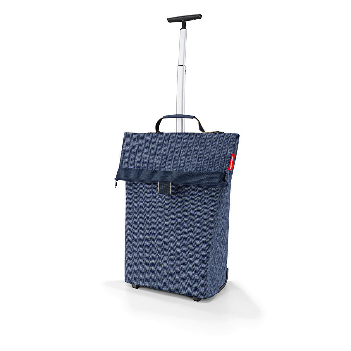 NÁKUPNÁ TAŠKA NA KOLIESKACH  - čierna/tmavomodrá, Basics, plast (43/53/21cm) - Reisenthel
