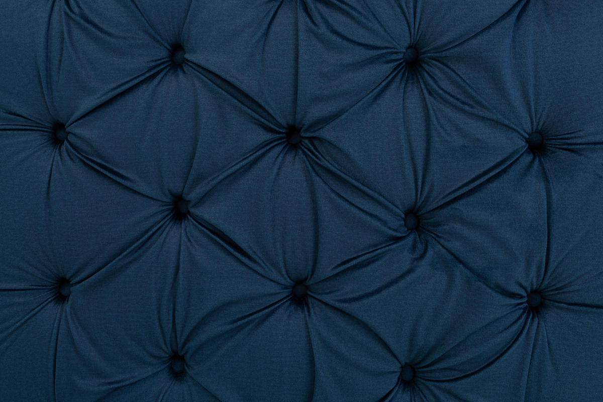 HOCKER in Textil Dunkelblau  - Schwarz/Dunkelblau, Design, Holz/Textil (82/44/82cm) - MID.YOU