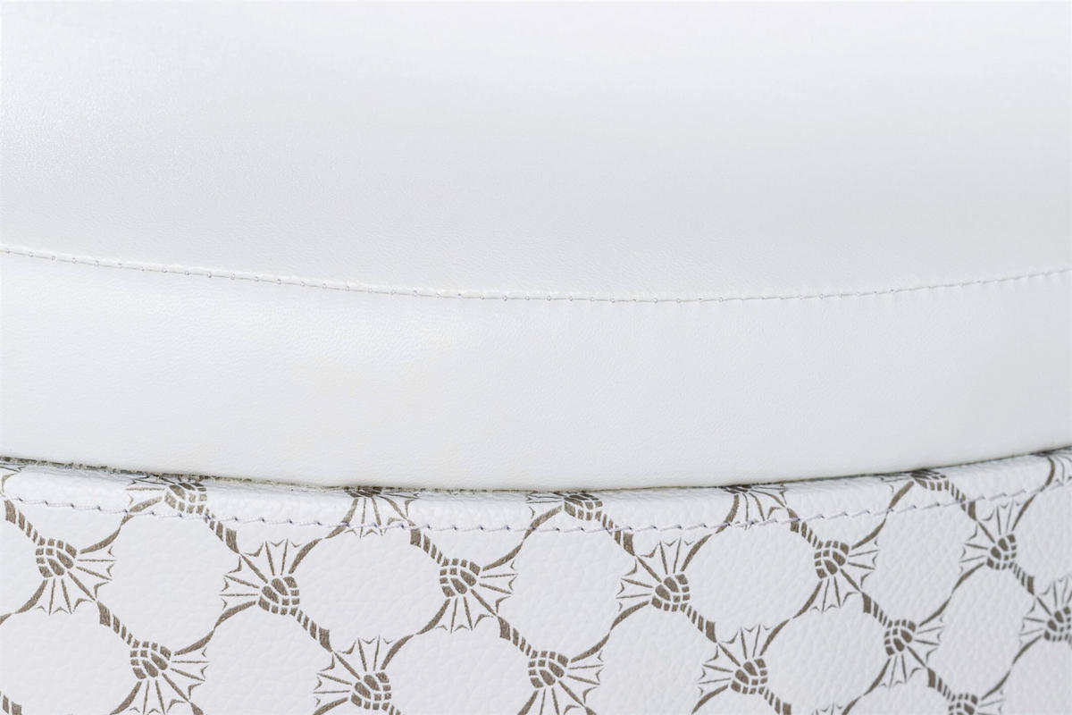 POUF in Weiß  - Weiß, MODERN (41/42,5/41cm) - Joop!