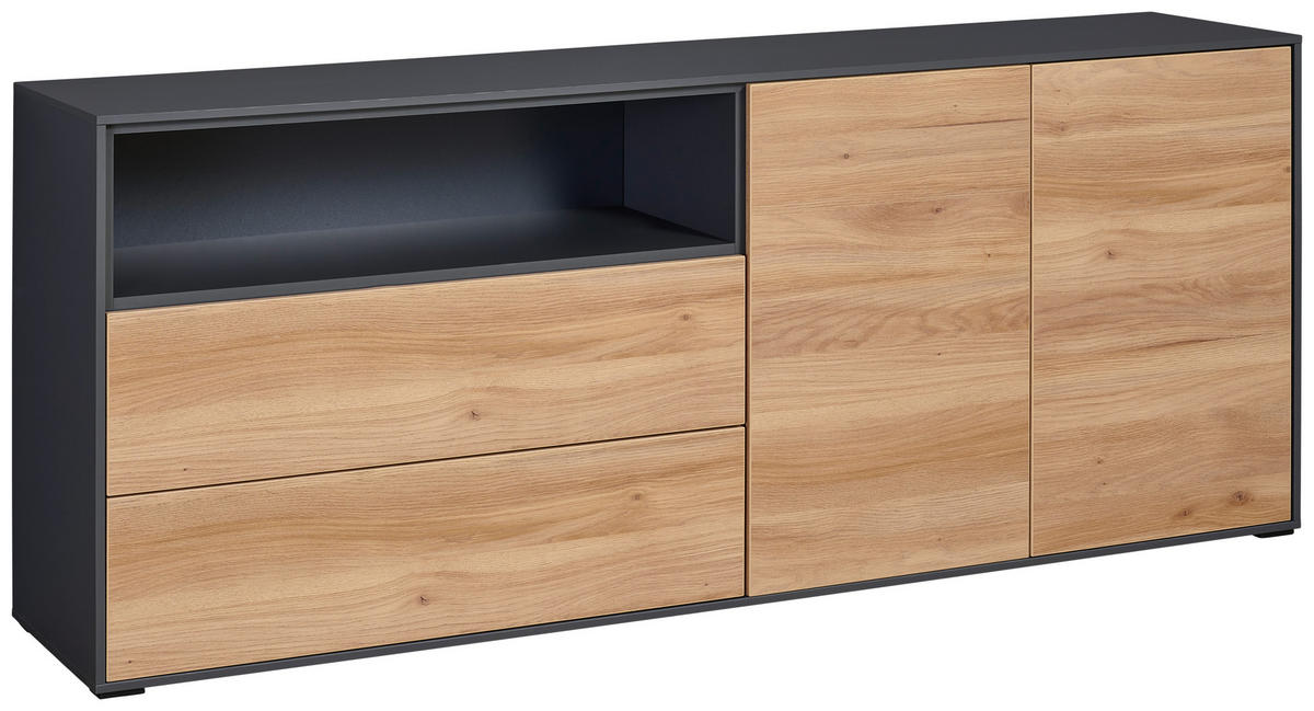 REGALELEMENT 179,1/72,6/40 cm Graphitfarben  179,1/72,6/40 cm  - Graphitfarben, Design, Holzwerkstoff (179,1/72,6/40cm) - home24