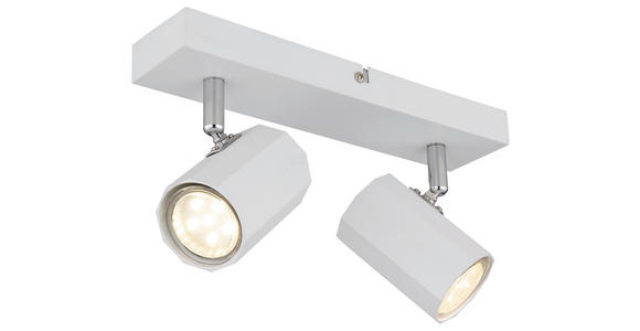 DECKENLEUCHTE 26/6/14,5 cm  - Weiß, Design, Metall (26/6/14,5cm) - Novel