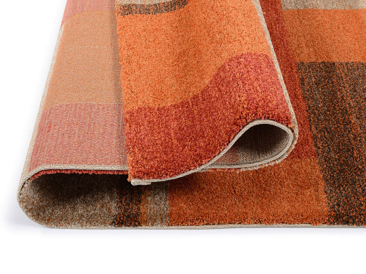 WEBTEPPICH 200/290 cm Palazzo Bloc Terracotta  - Terracotta, Design, Textil (200/290cm) - Novel
