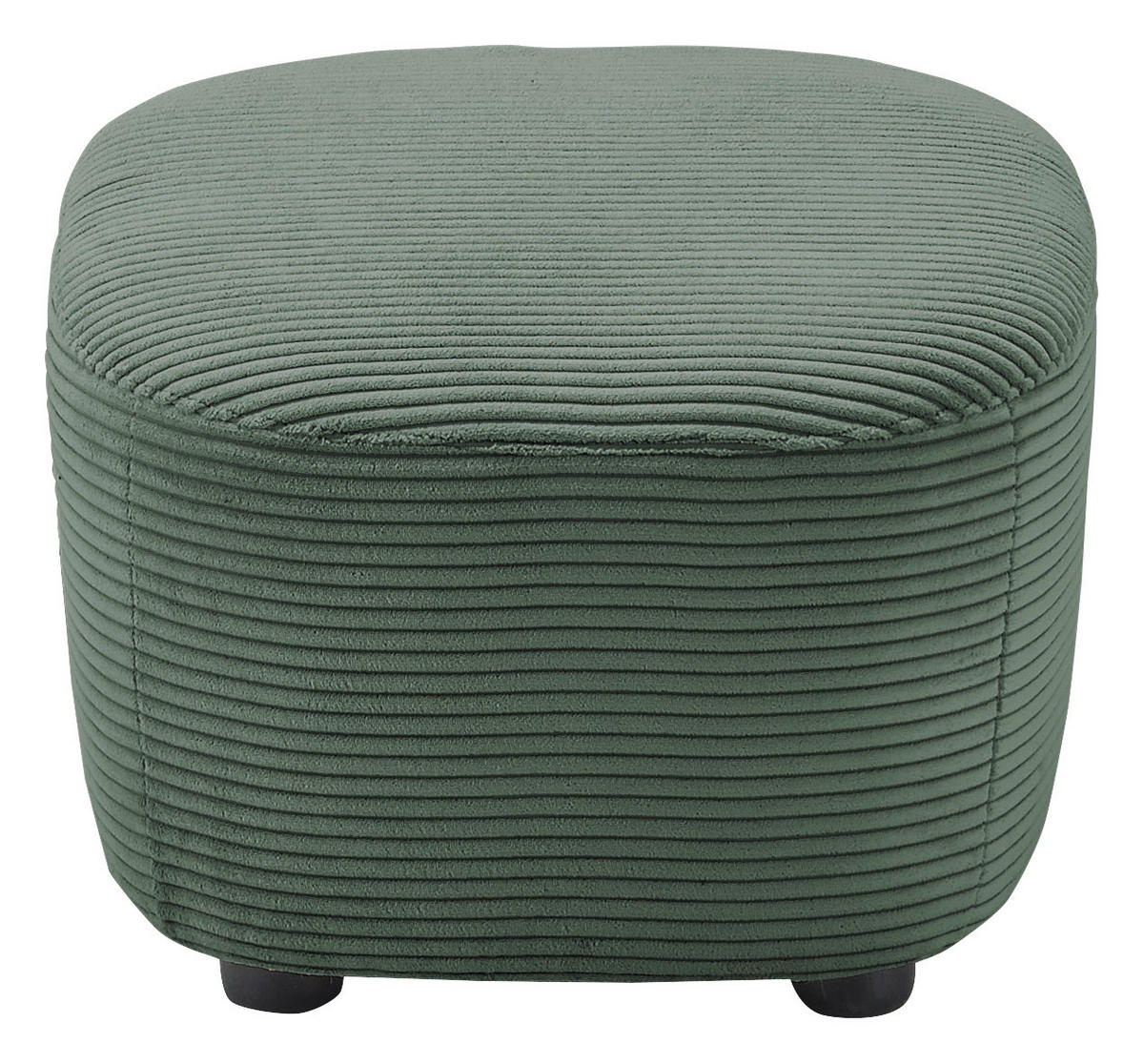 HOCKER Cord Olivgrün  - Schwarz/Olivgrün, Design, Kunststoff/Textil (54/41/57cm) - SetOne by Musterring